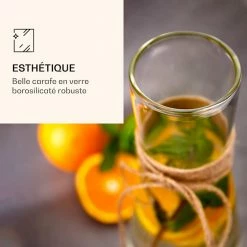 Klarstein Préparation Culinaire Carafe De Verre Avec Couvercle En Bambou 13 Klarstein Préparation Culinaire Carafe De Verre Avec Couvercle En Bambou -Appareils de cuisine Soldes Magasin 10038230 fr 0006 logo