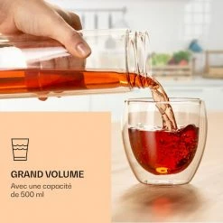 Klarstein Préparation Culinaire Bouteille De Thé Avec Bouchon Et Infuseur 500 Ml -Appareils de cuisine Soldes Magasin 10038238 fr 0006 logo