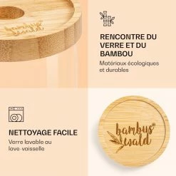 Klarstein Préparation Culinaire Bocal Empilable Avec Couvercle En Bambou 1 700 ml -Appareils de cuisine Soldes Magasin 10038240 fr 0004 logo