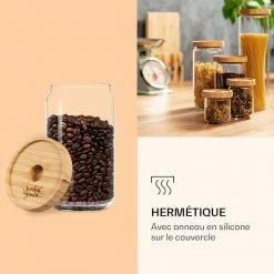 Klarstein Préparation Culinaire Bocal Empilable Avec Couvercle En Bambou 750 ml 11 Klarstein Préparation Culinaire Bocal Empilable Avec Couvercle En Bambou 750 ml -Appareils de cuisine Soldes Magasin 10038242 fr 0005 logo