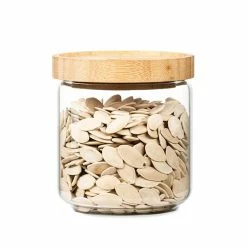 Klarstein Préparation Culinaire Bocal Empilable Avec Couvercle En Bambou 500 ml