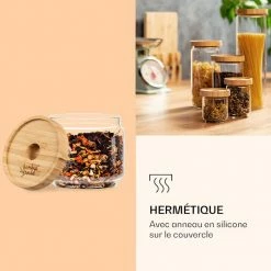 Klarstein Préparation Culinaire Bocal Empilable Avec Couvercle En Bambou 300 ml 12 Klarstein Préparation Culinaire Bocal Empilable Avec Couvercle En Bambou 300 ml -Appareils de cuisine Soldes Magasin 10038244 fr 0005 logo