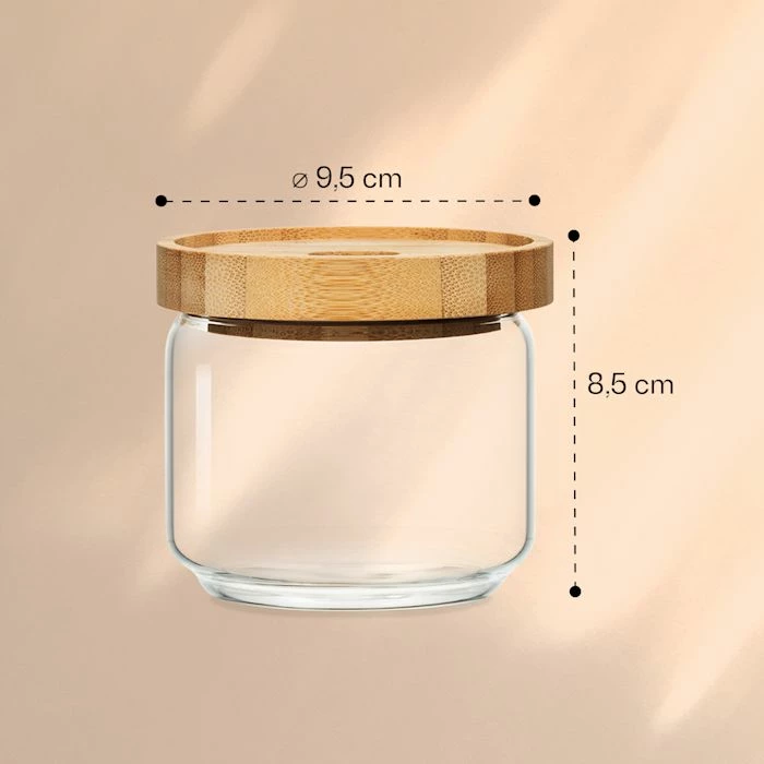 Klarstein Préparation Culinaire Bocal Empilable Avec Couvercle En Bambou 300 ml 8 Klarstein Préparation Culinaire Bocal Empilable Avec Couvercle En Bambou 300 ml – Image 6