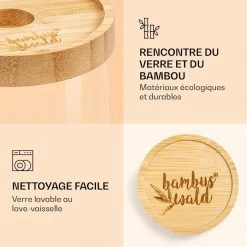Klarstein Préparation Culinaire Bocal Empilable Avec Couvercle En Bambou 800 ml 11 Klarstein Préparation Culinaire Bocal Empilable Avec Couvercle En Bambou 800 ml -Appareils de cuisine Soldes Magasin 10038245 fr 0004 logo