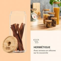 Klarstein Préparation Culinaire Bocal Empilable Avec Couvercle En Bambou 800 ml 12 Klarstein Préparation Culinaire Bocal Empilable Avec Couvercle En Bambou 800 ml -Appareils de cuisine Soldes Magasin 10038245 fr 0005 logo