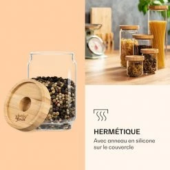 Klarstein Préparation Culinaire Bocal Empilable Avec Couvercle En Bambou 250 ml Empilable Hermétique -Appareils de cuisine Soldes Magasin 10038248 fr 0005 logo