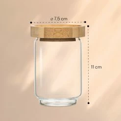 Klarstein Préparation Culinaire Bocal Empilable Avec Couvercle En Bambou 250 ml Empilable Hermétique -Appareils de cuisine Soldes Magasin 10038248 yy 0006 logo