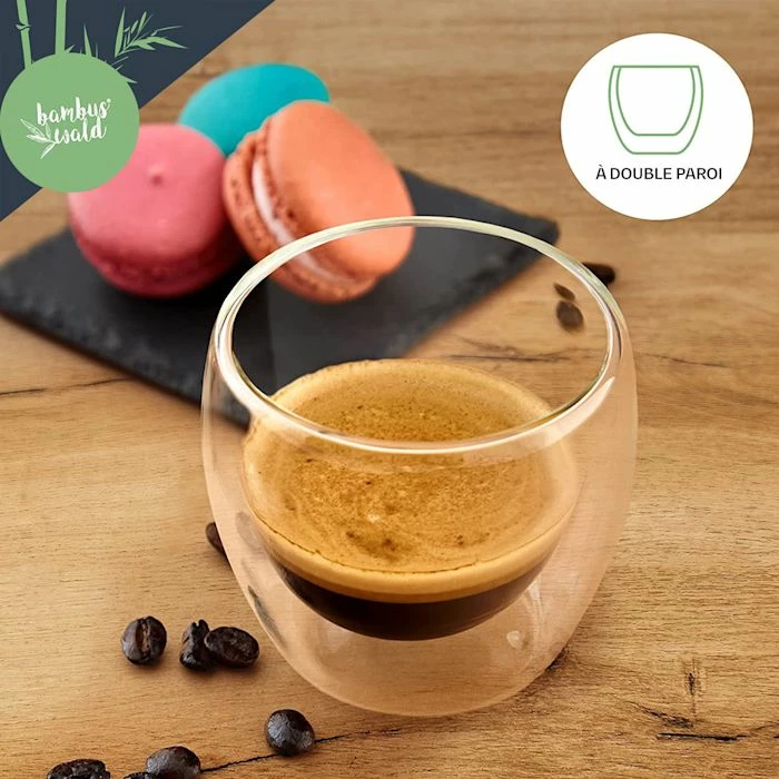 Bambuswald Préparation Culinaire Verre à Café 100 Ml 6 Bambuswald Préparation Culinaire Verre à Café 100 Ml – Image 4