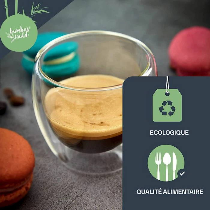 Bambuswald Préparation Culinaire Verre à Café 100 Ml 7 Bambuswald Préparation Culinaire Verre à Café 100 Ml – Image 5