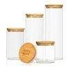 Klarstein Préparation Culinaire Bocal Rond Avec Couvercle En Bambou En Lot De 4 -Appareils de cuisine Soldes Magasin 10038254 yy 0001 titel