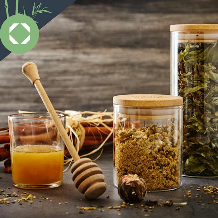 Klarstein Préparation Culinaire Bocal Rond Avec Couvercle En Bambou En Lot De 4 6 Klarstein Préparation Culinaire Bocal Rond Avec Couvercle En Bambou En Lot De 4 – Image 4