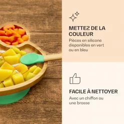 Klarstein Préparation Culinaire Vaisselle Pour Enfants Assiette En Bambou 12 Klarstein Préparation Culinaire Vaisselle Pour Enfants Assiette En Bambou -Appareils de cuisine Soldes Magasin 10038283 fr 0005 logo