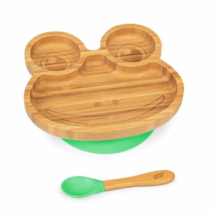 Klarstein Préparation Culinaire Vaisselle Pour Enfants Assiette En Bambou 3 Klarstein Préparation Culinaire Vaisselle Pour Enfants Assiette En Bambou