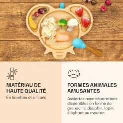 Klarstein Préparation Culinaire Vaisselle Pour Enfants Assiette En Bambou -Appareils de cuisine Soldes Magasin 10038286 fr 0004 logo
