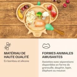 Klarstein Préparation Culinaire Vaisselle Pour Enfants Assiette En Bambou -Appareils de cuisine Soldes Magasin 10038287 fr 0004 logo