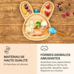 Klarstein Préparation Culinaire Vaisselle Pour Enfants Assiette En Bambou -Appareils de cuisine Soldes Magasin 10038288 fr 0004 logo