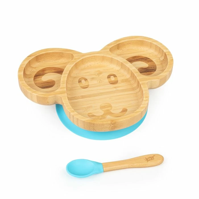 Klarstein Préparation Culinaire Vaisselle Pour Enfants Assiette En Bambou 3 Klarstein Préparation Culinaire Vaisselle Pour Enfants Assiette En Bambou