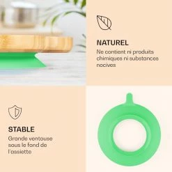 Klarstein Préparation Culinaire Vaisselle Pour Enfants Assiette En Bambou 10 Klarstein Préparation Culinaire Vaisselle Pour Enfants Assiette En Bambou -Appareils de cuisine Soldes Magasin 10038291 fr 0003 logo