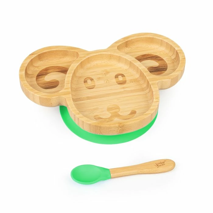 Klarstein Préparation Culinaire Vaisselle Pour Enfants Assiette En Bambou 3 Klarstein Préparation Culinaire Vaisselle Pour Enfants Assiette En Bambou