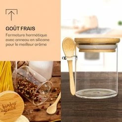 Klarstein Préparation Culinaire Bocaux à épices Avec Cuillère En Bambou -Appareils de cuisine Soldes Magasin 10038292 fr 0003 logo