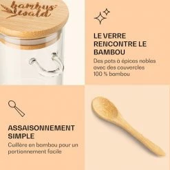Klarstein Préparation Culinaire Bocaux à épices Avec Cuillère En Bambou -Appareils de cuisine Soldes Magasin 10038292 fr 0005 logo