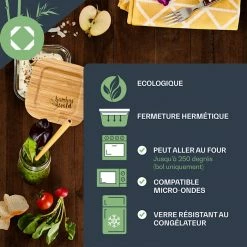 Klarstein Préparation Culinaire Ensemble De 3 Bocaux De Conserve Carrés -Appareils de cuisine Soldes Magasin 10038305 fr 0002 logo