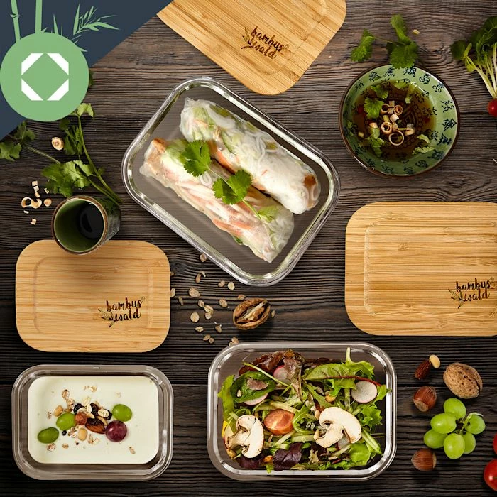 Klarstein Préparation Culinaire Ensemble De Bocaux De Conservation Carrés 6 Klarstein Préparation Culinaire Ensemble De Bocaux De Conservation Carrés – Image 4