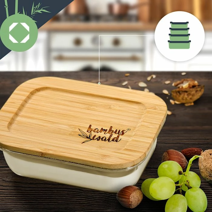 Klarstein Préparation Culinaire Ensemble De Bocaux De Conservation Carrés 7 Klarstein Préparation Culinaire Ensemble De Bocaux De Conservation Carrés – Image 5