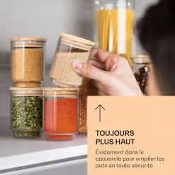 Klarstein Préparation Culinaire Bocaux à épices Couvercles En Bambou 12 Klarstein Préparation Culinaire Bocaux à épices Couvercles En Bambou -Appareils de cuisine Soldes Magasin 10038311 fr 0006 logo