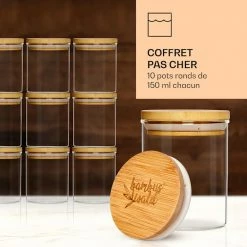 Klarstein Préparation Culinaire Bocaux Ronds Avec Couvercles En Bambou -Appareils de cuisine Soldes Magasin 10038312 fr 0004 logo