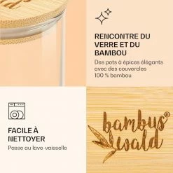 Klarstein Préparation Culinaire Bocaux Ronds Avec Couvercles En Bambou -Appareils de cuisine Soldes Magasin 10038312 fr 0005 logo