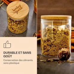 Klarstein Préparation Culinaire Bocaux Ronds Avec Couvercles En Bambou -Appareils de cuisine Soldes Magasin 10038312 fr 0006 logo