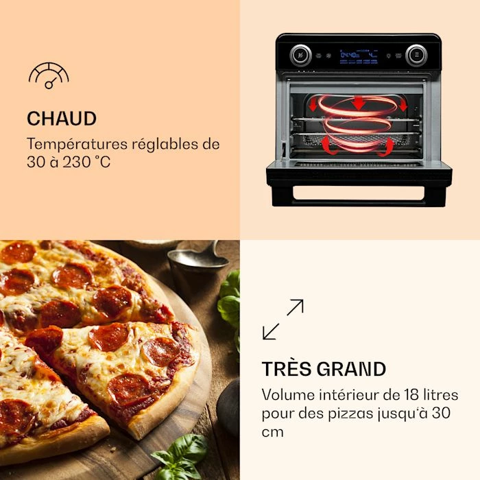 Klarstein Friteuses AeroVital Jumbo 3 En 1 Friteuse à Air Chaud 6 Klarstein Friteuses AeroVital Jumbo 3 En 1 Friteuse à Air Chaud – Image 4