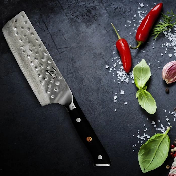 Zelite Infinity By Klarstein Préparation Culinaire Couteau De Chef Nakiri De 6" De La Série Japonaise Alpha-Royal 6 Zelite Infinity By Klarstein Préparation Culinaire Couteau De Chef Nakiri De 6" De La Série Japonaise Alpha-Royal – Image 4