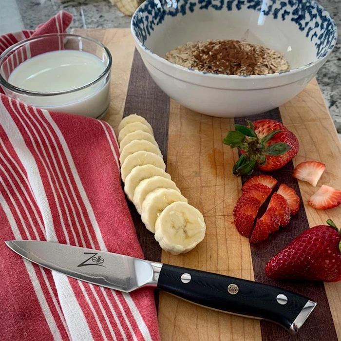 Zelite Infinity By Klarstein Préparation Culinaire Couteau à éplucher De 4" De La Série Japonaise Alpha-Royal 5 Zelite Infinity By Klarstein Préparation Culinaire Couteau à éplucher De 4" De La Série Japonaise Alpha-Royal – Image 3