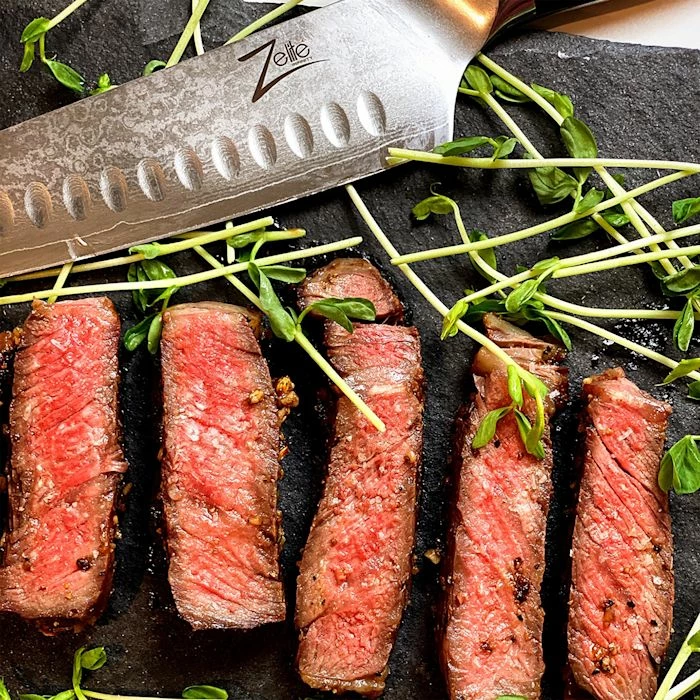 Zelite Infinity By Klarstein Préparation Culinaire Couteau Santoku 7" De La Série Japonaise Alpha-Royal 7 Zelite Infinity By Klarstein Préparation Culinaire Couteau Santoku 7" De La Série Japonaise Alpha-Royal – Image 5