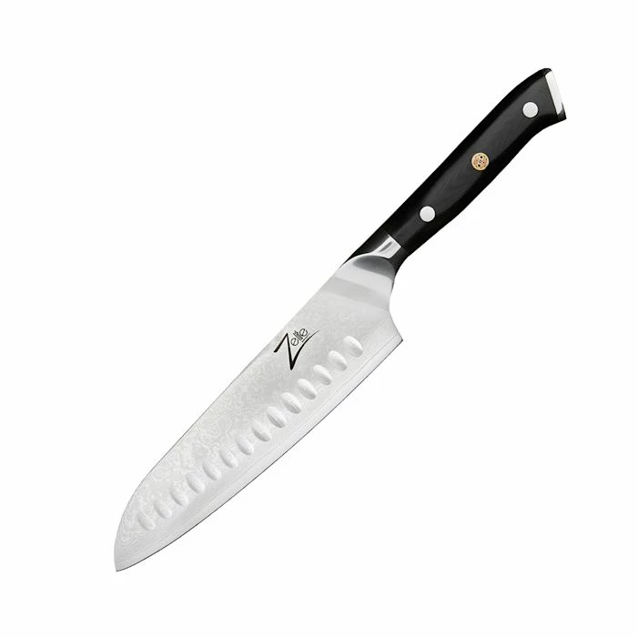 Zelite Infinity By Klarstein Préparation Culinaire Couteau Santoku 7" De La Série Japonaise Alpha-Royal 3 Zelite Infinity By Klarstein Préparation Culinaire Couteau Santoku 7" De La Série Japonaise Alpha-Royal