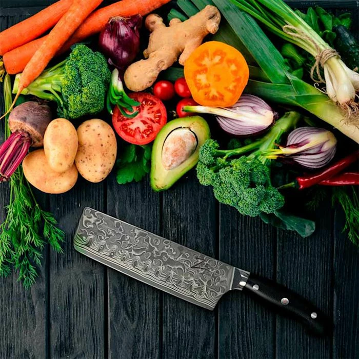 Zelite Infinity By Klarstein Préparation Culinaire Couteau De Chef Nakiri De 7" Série Executive-Plus 4 Zelite Infinity By Klarstein Préparation Culinaire Couteau De Chef Nakiri De 7" Série Executive-Plus – Image 2