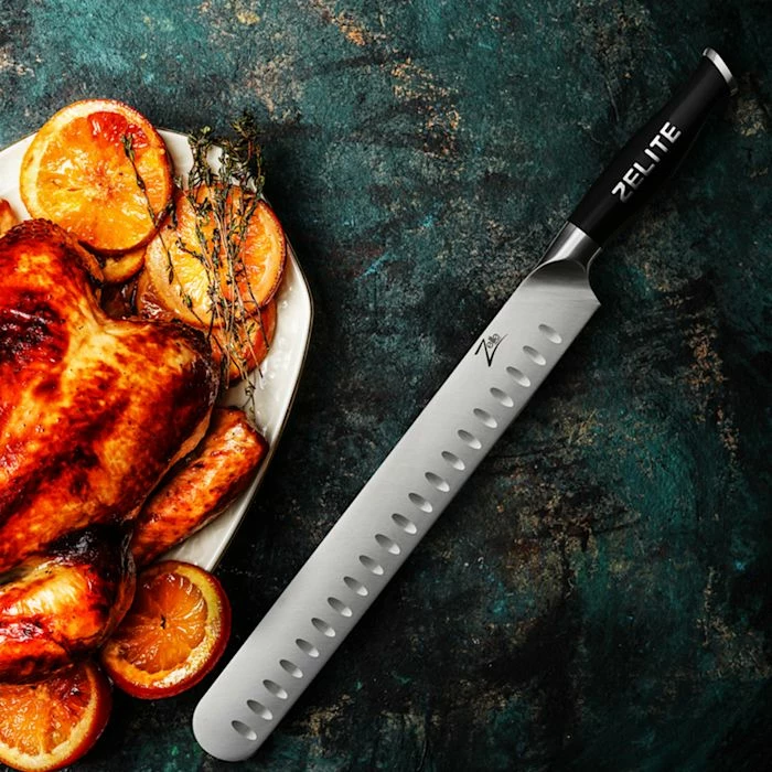 Zelite Infinity By Klarstein Préparation Culinaire Couteau à Trancher 12" Série Comfort Pro 5 Zelite Infinity By Klarstein Préparation Culinaire Couteau à Trancher 12" Série Comfort Pro – Image 3