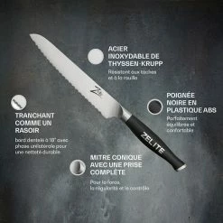 Zelite Infinity By Klarstein Préparation Culinaire Couteau Universel Série Comfort Pro 6" à Lame Dentelée -Appareils de cuisine Soldes Magasin 10039034 fr 0002 logo