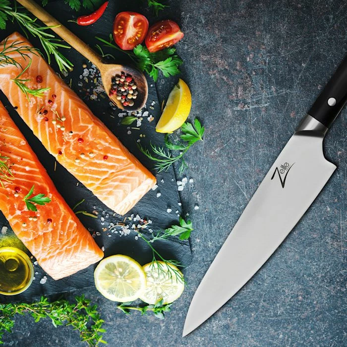Zelite Infinity By Klarstein Préparation Culinaire Couteau De Chef De 8" De La Série Razor-Edge 5 Zelite Infinity By Klarstein Préparation Culinaire Couteau De Chef De 8" De La Série Razor-Edge – Image 3
