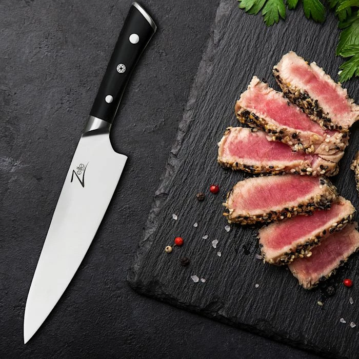 Zelite Infinity By Klarstein Préparation Culinaire Couteau De Chef De 8" De La Série Razor-Edge 6 Zelite Infinity By Klarstein Préparation Culinaire Couteau De Chef De 8" De La Série Razor-Edge – Image 4