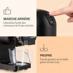 Klarstein Centrifugeuses Extracteur De Jus Bella Elegance 13 Klarstein Centrifugeuses Extracteur De Jus Bella Elegance -Appareils de cuisine Soldes Magasin 10039899 fr 0006 logo