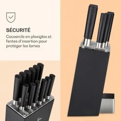 Klarstein Préparation Culinaire Kitano XL 13 Pièces Set De Couteaux Avec Bloc -Appareils de cuisine Soldes Magasin 10040323 fr 0005 logo