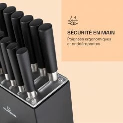 Klarstein Préparation Culinaire Kitano XL 13 Pièces Set De Couteaux Avec Bloc -Appareils de cuisine Soldes Magasin 10040323 fr 0006 logo