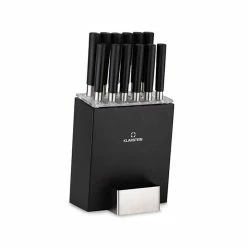 Klarstein Préparation Culinaire Kitano XL 13 Pièces Set De Couteaux Avec Bloc