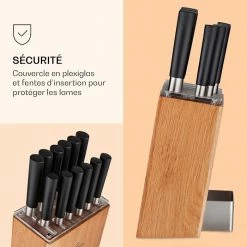 Klarstein Préparation Culinaire Kitano XL 13 Pièces Set De Couteaux Avec Bloc -Appareils de cuisine Soldes Magasin 10040324 fr 0005 logo