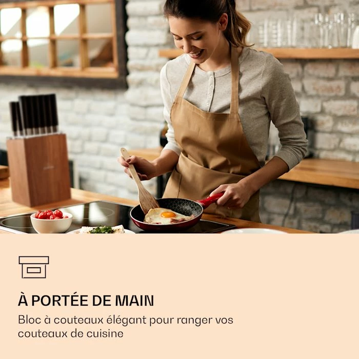 Klarstein Préparation Culinaire Kitano XL 13 Pièces Set De Couteaux Avec Bloc 4 Klarstein Préparation Culinaire Kitano XL 13 Pièces Set De Couteaux Avec Bloc – Image 2