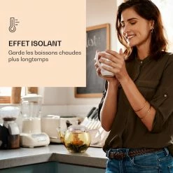 Feelino Préparation Culinaire Carafe En Verre 1300 Ml Avec Couvercle, Passoire à Thé Et Fleurs De Thé -Appareils de cuisine Soldes Magasin 10040419 fr 0004 logo