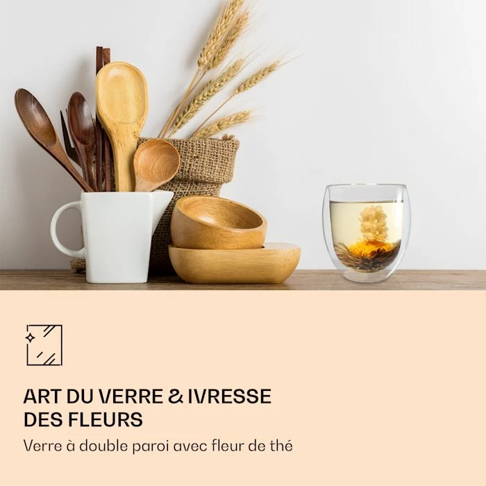 Feelino Préparation Culinaire Verre Ice Avec Fleur De Thé 320 Ml 5 Feelino Préparation Culinaire Verre Ice Avec Fleur De Thé 320 Ml – Image 3